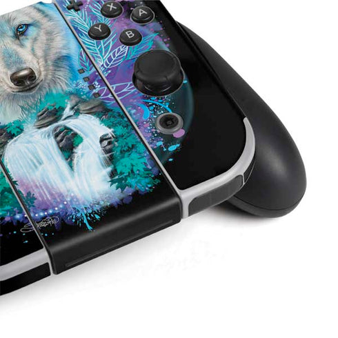 Night Wolf by Sheena Pike Nintendo Switch OLED (2021) Skin